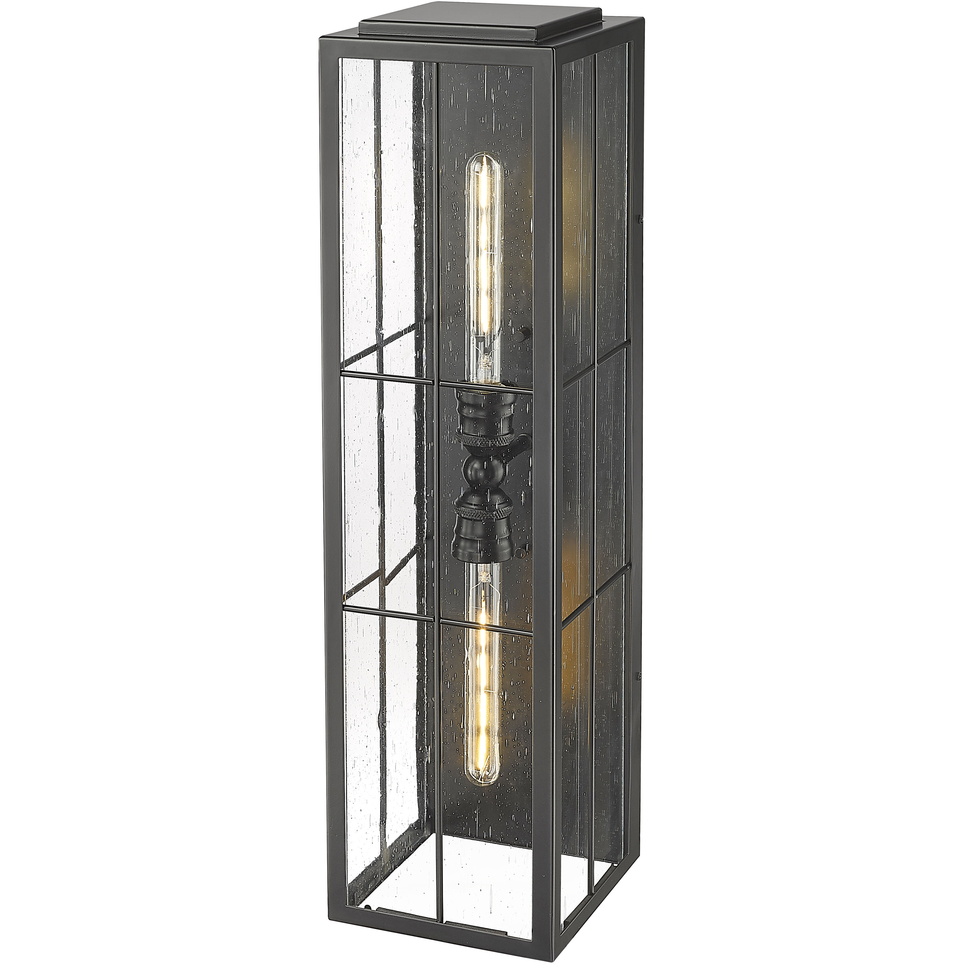 Jaxson 2 Light 29.5 inch Powder Coated Black Outdoor Wall Sconce